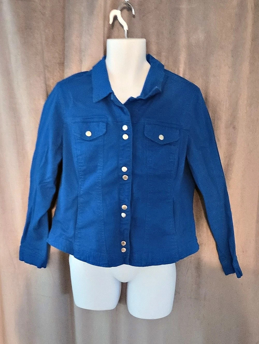 dressbarn Blue Denim Jacket Size XL
